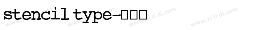 stencil type字体转换